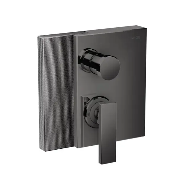 Axor Edge Смеситель для ванны, встраиваемый, алмазная огранка, внешняя часть, цвет: черный