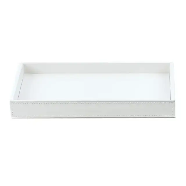 Decor Walther Brownie Tab M Лоток универсальный 22x10.5см, настольный, цвет: белая кожа