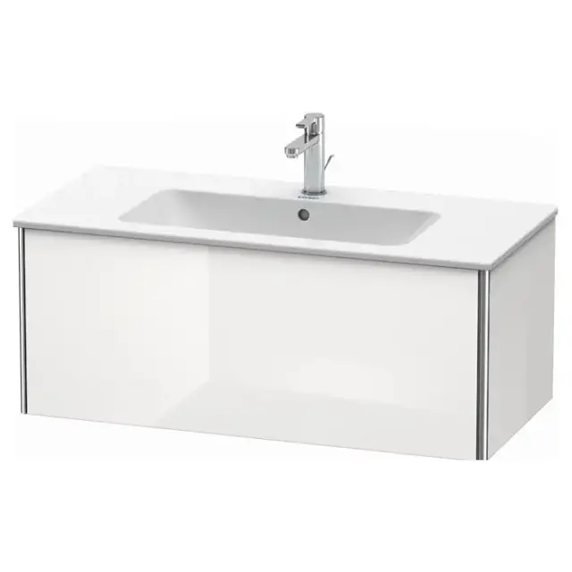 Duravit XSquare Тумба подвесная, 101х47.8х40см, с раковиной, с 1 выдв ящик, цвет: белый глянц