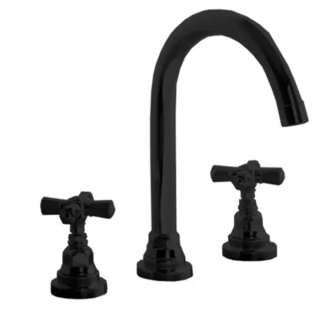 Nicolazzi Agora Смеситель для раковины на 3 отв. излив 17.6см., цвет: черный матовый