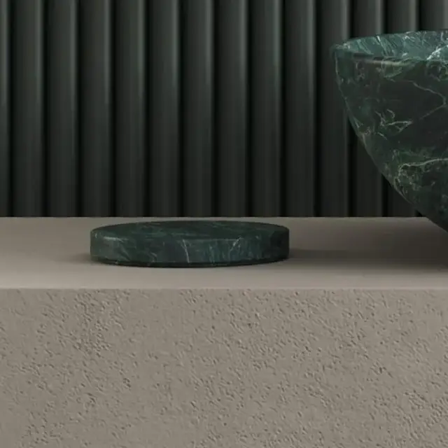 Dea Design Marble Мыльница настольная, из мрамора, цвет: SG Stone Green