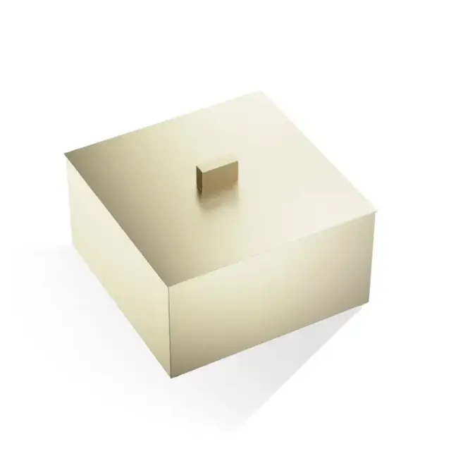 Decor Walther DW 3670 Бокс универсальный 17x17x10.5см, настольный, цвет: золото матовое
