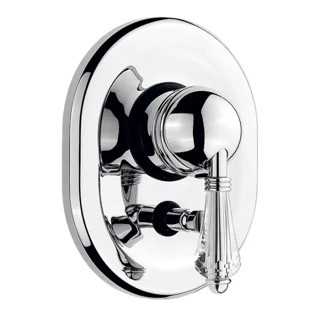 Nicolazzi Cristallo Встраиваемый смеситель для душа с переключением, 2 источника, цвет: хром