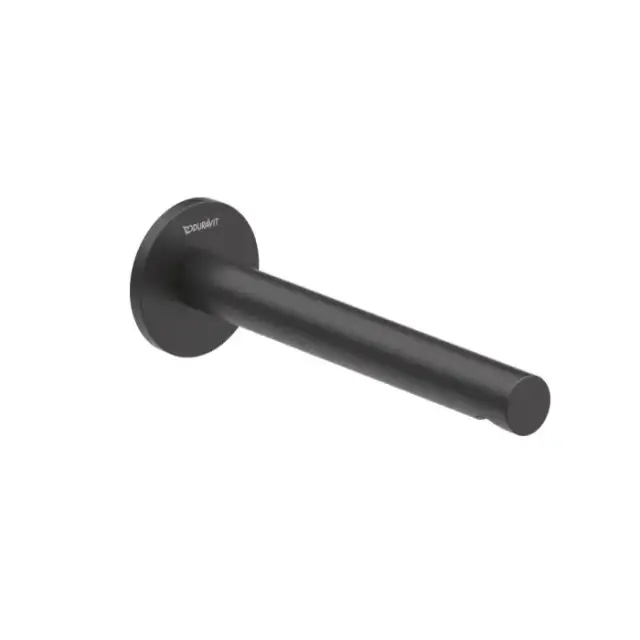 Duravit Circle Излив для ванны 20см., настенный, цвет: черный матовый