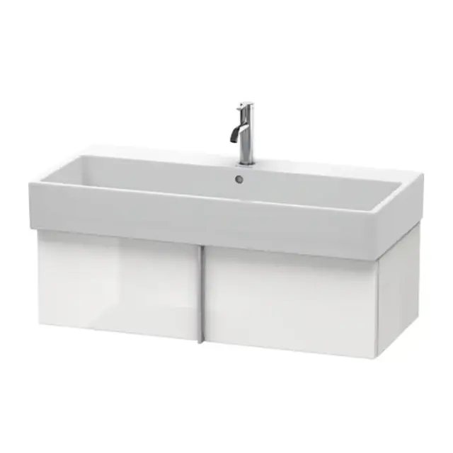 Duravit VA Тумба подвесная, 98.4x43.1х29.8см., с раковиной, 1 выдв.ящик, цвет: белый глянцевый