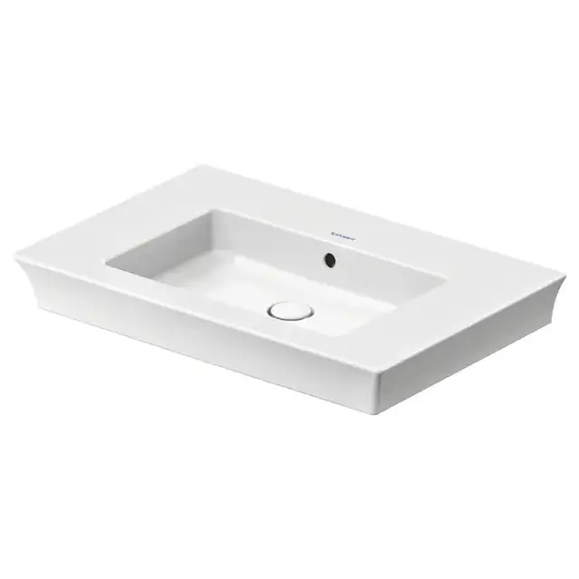 Duravit White Tulip Раковина накладная 75х49см, с переливом, без отв., цвет: белый
