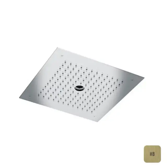 Almar Built-in Встраиваемый верхний душ 38х38 см, 2 типа струи, цвет: латунь брашированная PVD