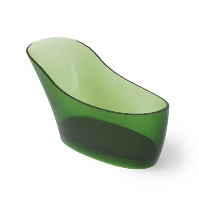Dea Design Elegant Ванна 169x75x88см., отдельностоящая, Glasstech, прозрачная смола, цвет: Emerald R3