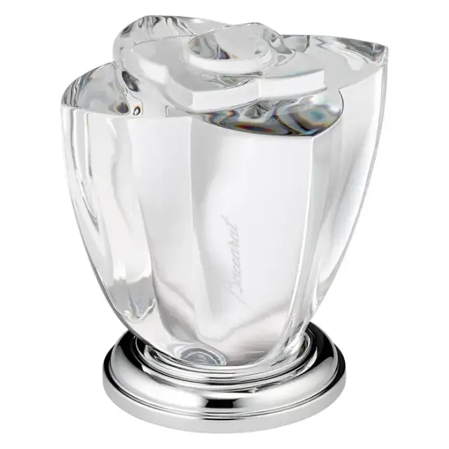 THG Pétale de cristal clair Вентиль смесителя для раковины, стекло прозрачное, цвет: хром