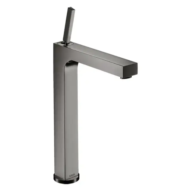 Axor Citterio Смеситель для раковины 280, на 1 отв., с донным клапаном, высокий, цвет: полированный черный хром