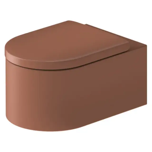 Duravit Millio Унитаз подвесной, 37х57см.,  декор &quot;Smooth&quot;, крепление в компл., цвет: матовая корица
