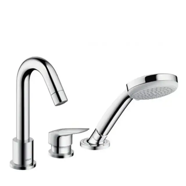 Hansgrohe Logis Смеситель на край ванны, на 3 отв., цвет: хром