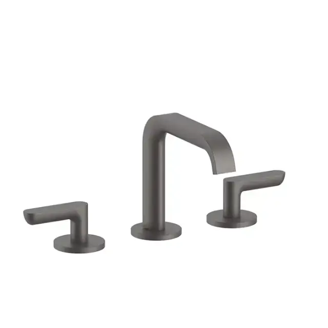 Fantini Icona Deco Смеситель для раковины, 3 отв., без донного клапана, излив: 14.5см, цвет: оружейная сталь