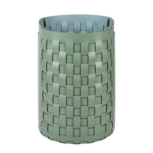 Colombo Adj Круглая корзина Bottega D40хH57см., напольная, цвет: эвкалипт/небесный