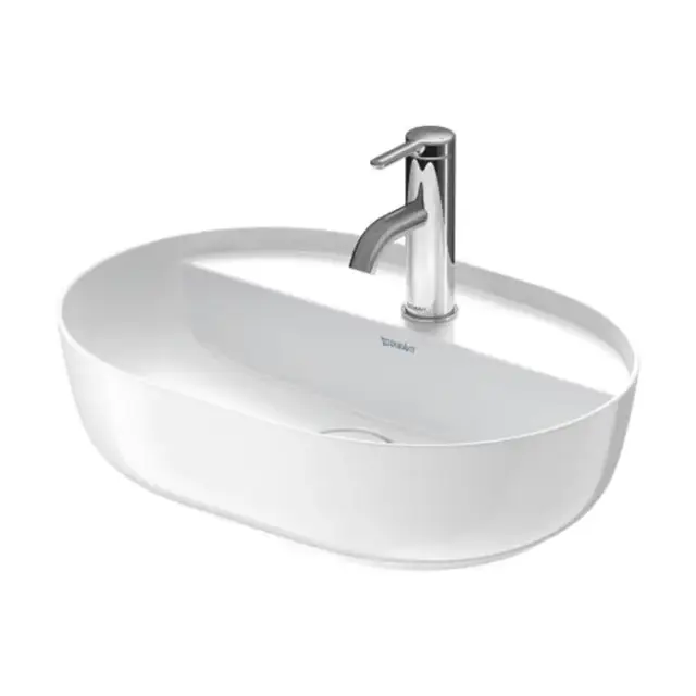 Duravit Luv Раковина накладная 50х35см., с 1 отв., с донным клапаном, без перелива, цвет: белый глянцевый