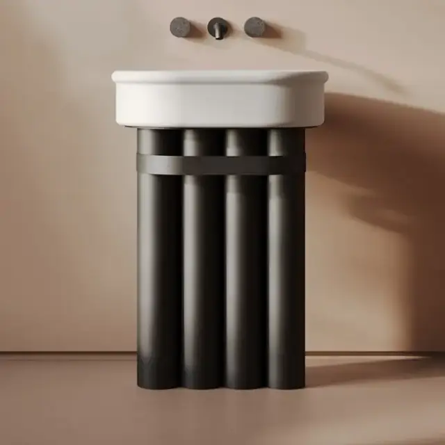 Artceram Church Тумба с раковиной 71х53х34см., напольная, цвет: черный матовый