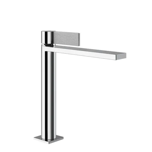 Gessi Inverso Diamantato Смеситель для раковины, 1 отв., с донным клапаном &quot;Stop&Go&quot;, цвет: хром