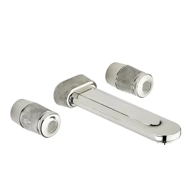 THG CORVAIR FIOR DI BOSCO Смеситель для раковины настенный, c 2 вентилями, внешняя часть, цвет: хром