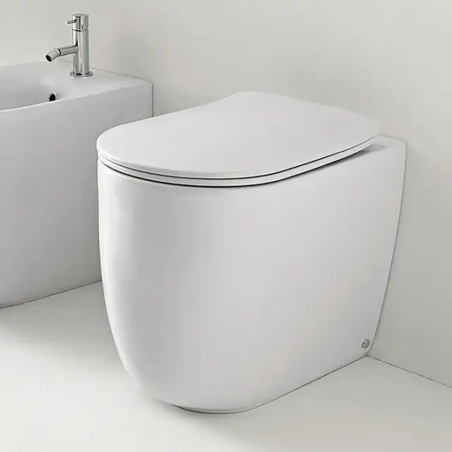 Kerasan Nolita Унитаз безободковый пристенный 55х35 см, с креплениями WB5N, цвет: Белый матовый