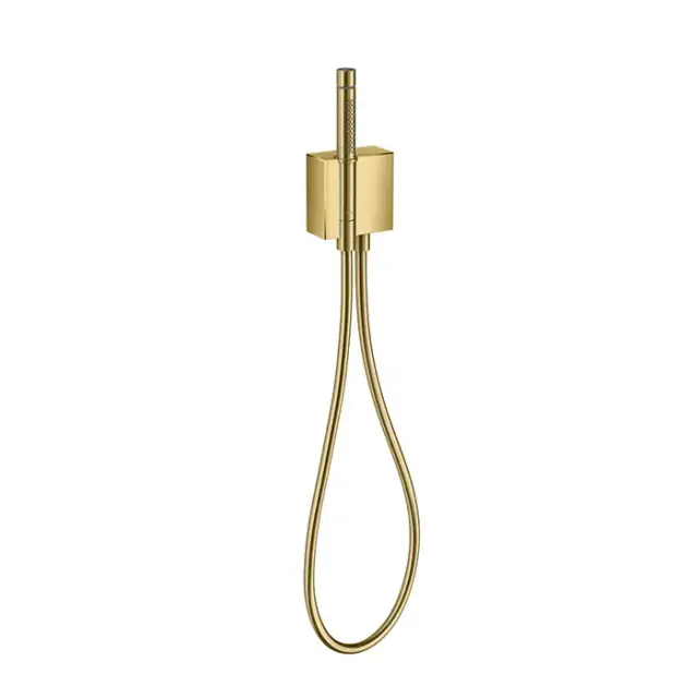 Axor Edge Душевой гарнитур: ручной душ с держателем и шлангом, цвет: золото