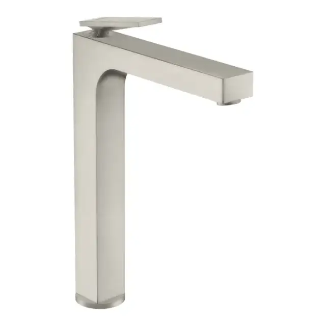 Axor Citterio Смеситель для раковины 280, хр, на 1 отв., с донным клапаном, высокий, цвет: сталь