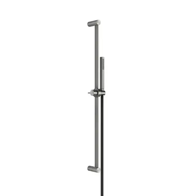 Gessi Shower316 Штанга в комплекте с душевой лейкой с легкой очисткой, шланг 1,50м, цвет: шлифованная сталь