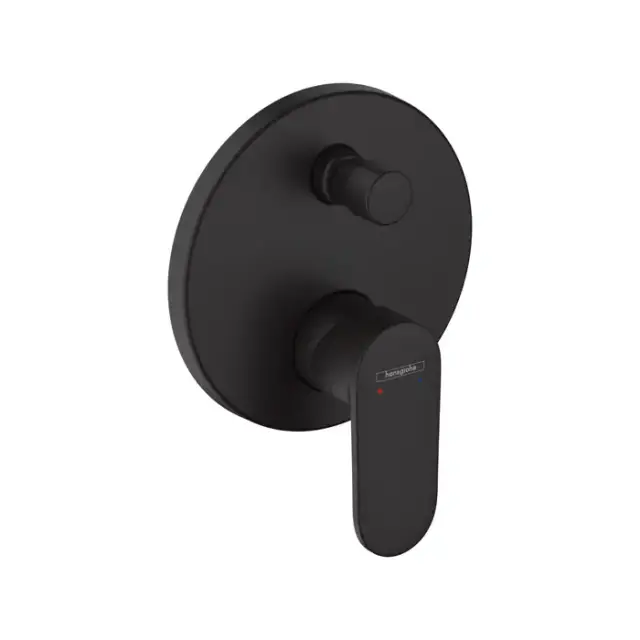 Hansgrohe Vernis Blend Смеситель для ванны, встраиваемый, внешняя часть, цвет: матовый черный