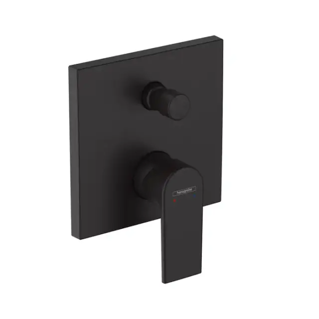 Hansgrohe Vernis Shape Смеситель для ванны, встраиваемый, внешняя часть, цвет: матовый черный