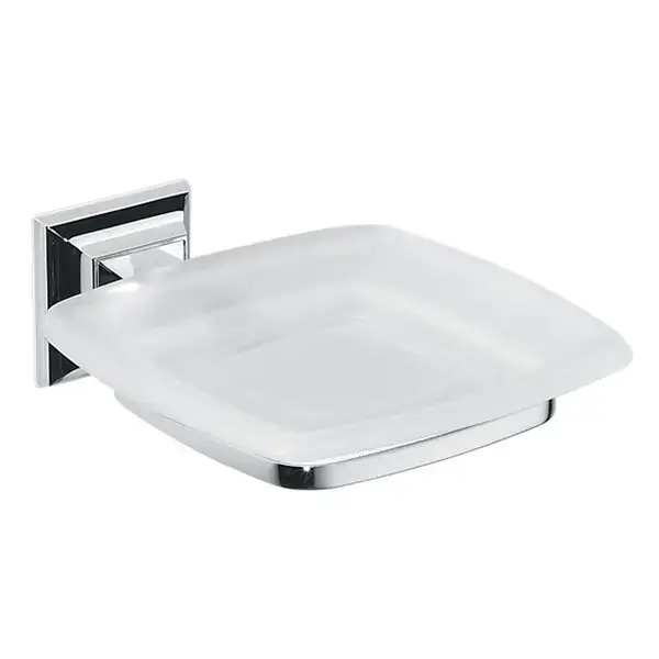 Colombo Portofino Мыльница подвесная, цвет: хром/матовое стекло