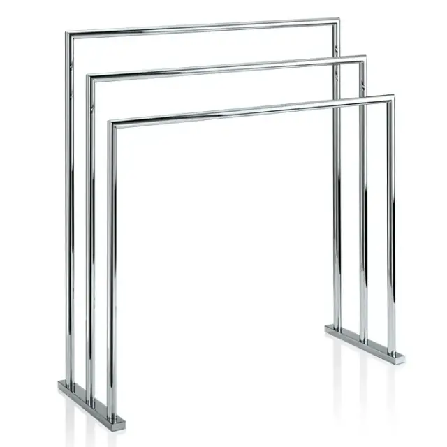 Decor Walther HT 9 Полотенцедержатель тройной 70x26x75см, напольный, цвет: хром