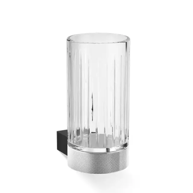 Decor Walther Club WMG Стакан подвесной, граненое стекло, цвет: черный матовый / хром