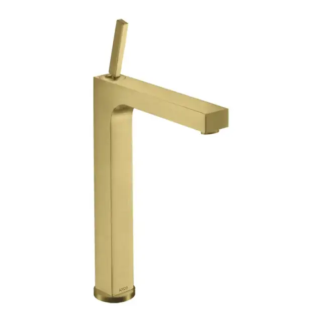 Axor Citterio Смеситель для раковины 280, на 1 отв., с донным клапаном, высокий, цвет: шлифованная медь