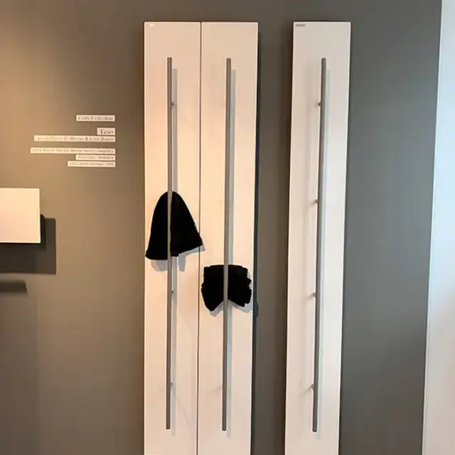 Antrax Teso Полотенцесушитель электрический 25x150H см, рейлинг: хром, цвет: белый матовый