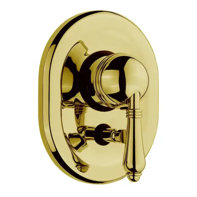 Nicolazzi El Capitan смеситель для душа, встраиваемый с переключением, 2 источника, цвет: English Gold