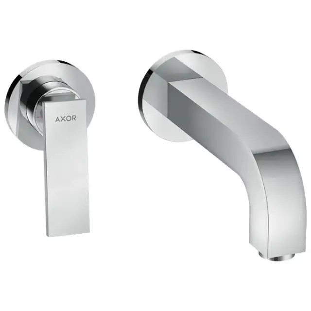 Axor Citterio Смеситель для раковины, встраиваемый, излив 220 мм, с розетками, внешняя часть, цвет: хром