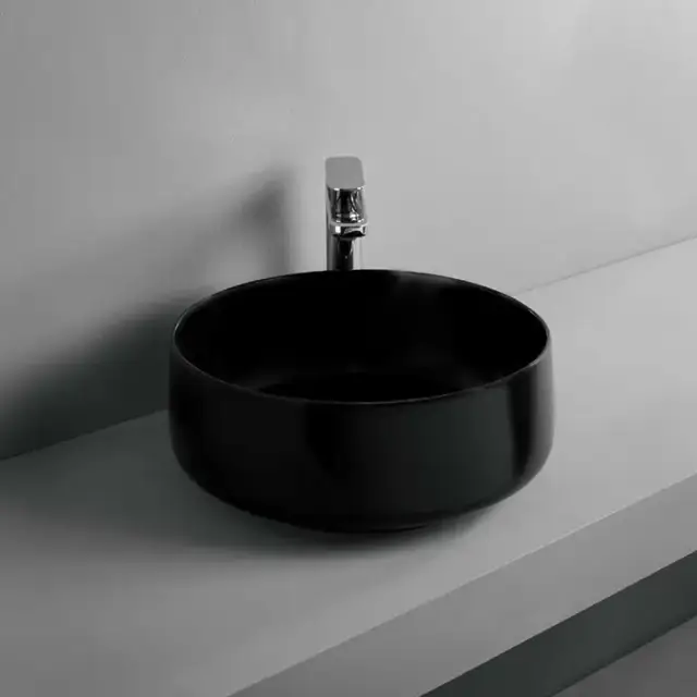 ArtCeram Cognac Раковина 35 см, без отв., без слив-перелива, цвет: черный матовый