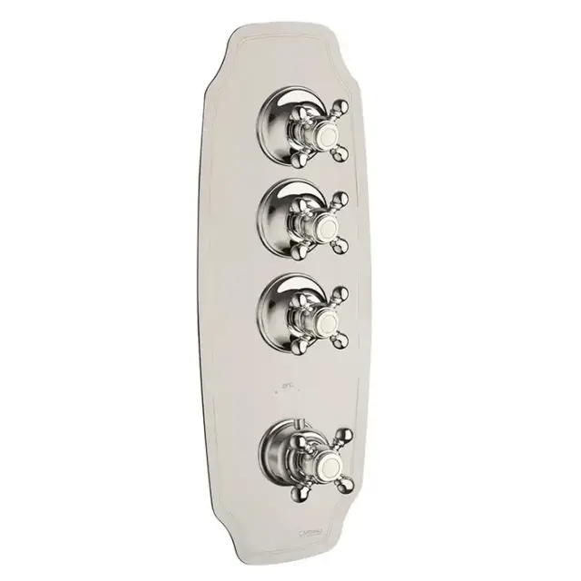 Carimali Colonial Смеситель термостатический, встраиваемый, на 3 выхода, цвет: хром