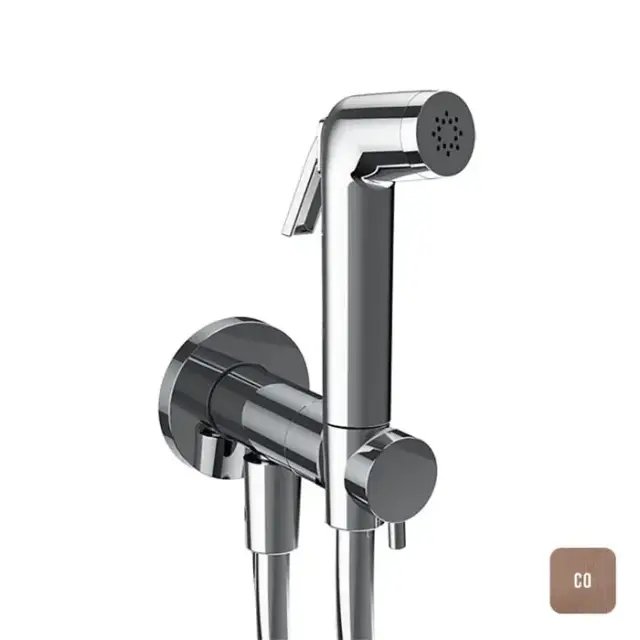 Almar Atthis Гигиенический комплект с прогрессивным смесит., в комплекте со втраиваемой частью, цвет брашированная медь PVD