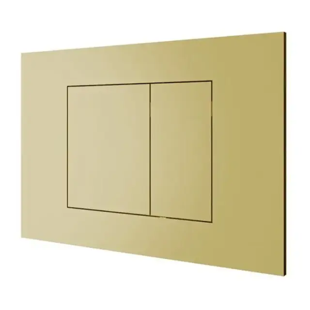 Almar WC Plate Клавиша двойного смыва, для инсталляций TECE и GEBERIT, цвет: Polished PVD Gold