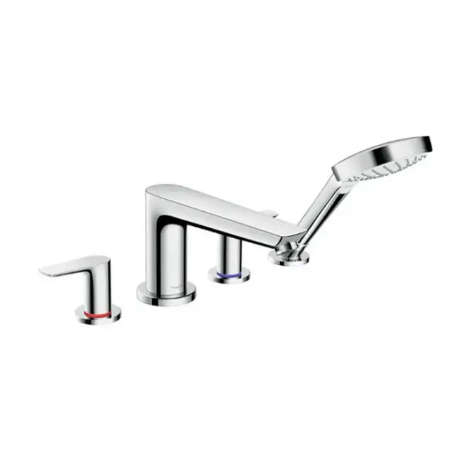 Hansgrohe Talis E Смеситель на край ванны, на 4 отверстия, цвет: хром