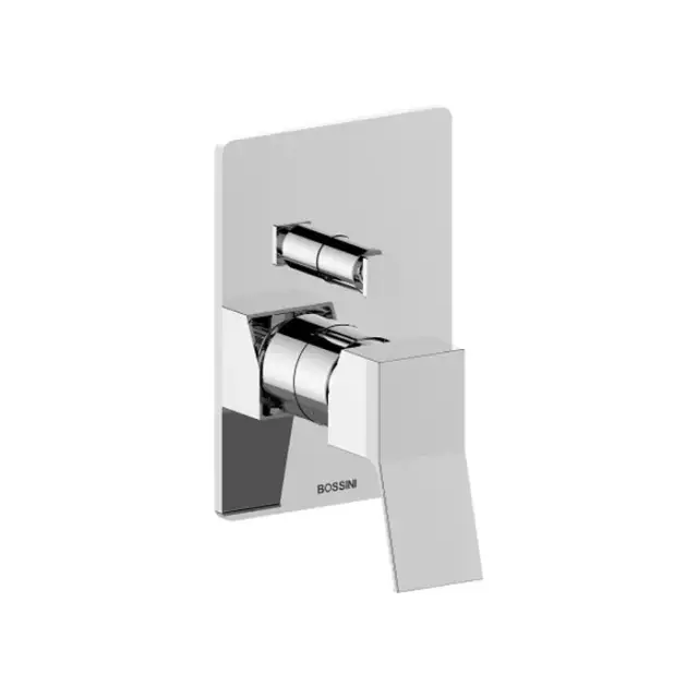 Bossini Aki Line Наружная часть монорычажного смесителя AKI на 2 выходов. цвет: хром