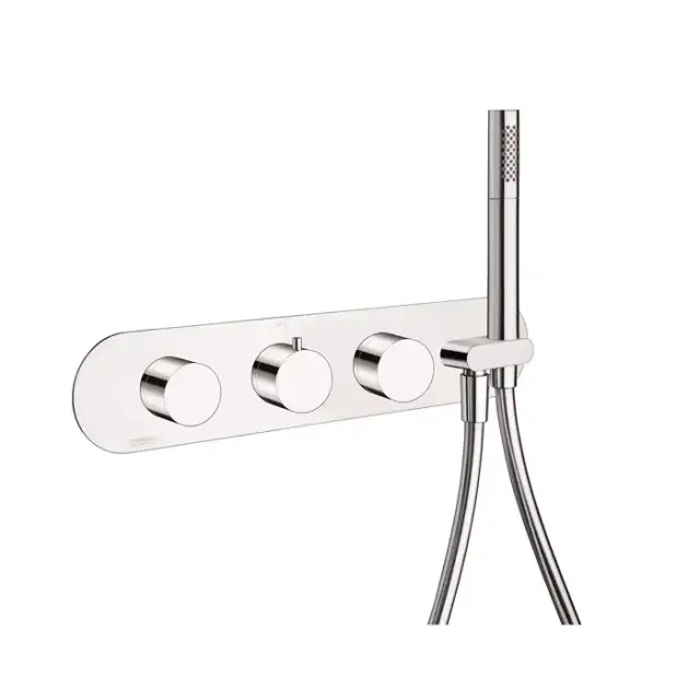 Carimali ilTondo  Смеситель для душа встроенный, термостатический, на 4 выхода, с ручным ду, внешняя часть, цвет: хром