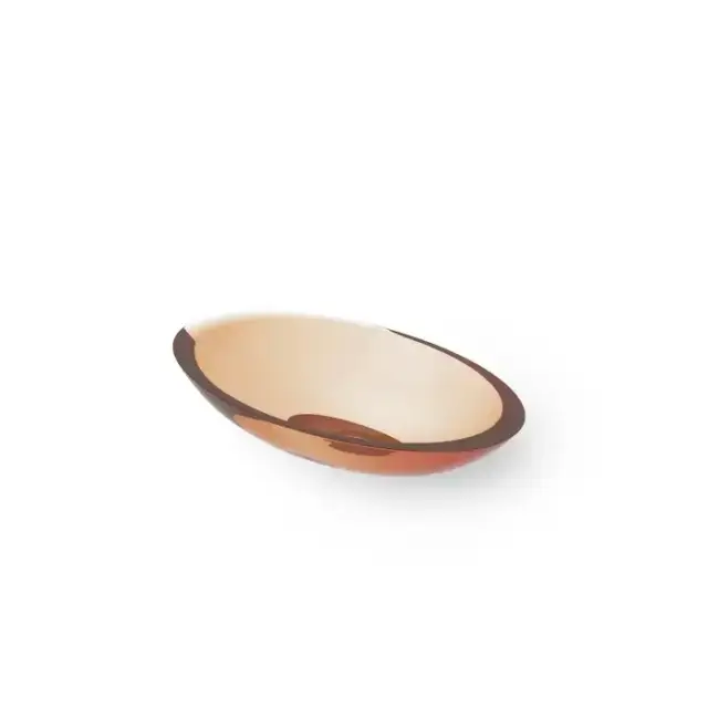 Dea Design Washbasins Раковина 60х35х10.5см., накладная, без отв., Glasstech, прозрачная смола, цвет: Sunset R1