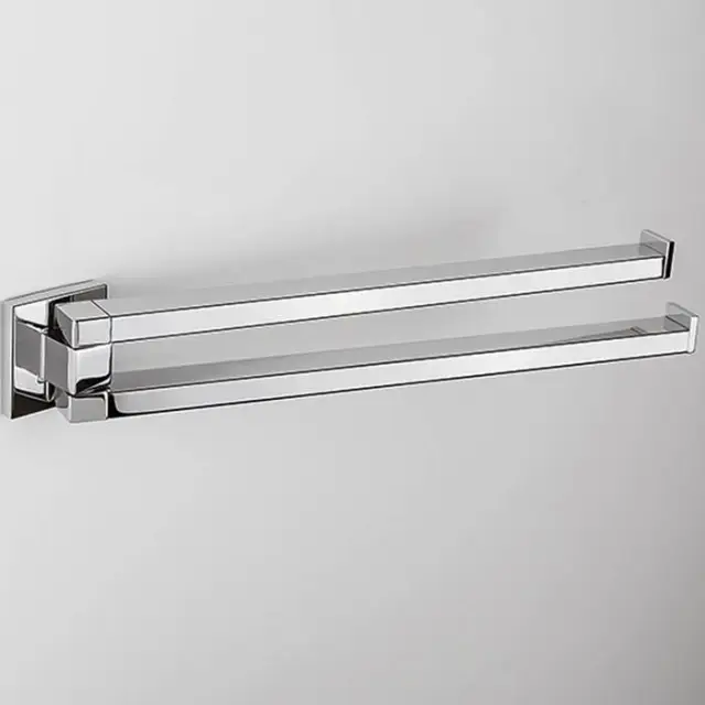 Colombo Basic Q Полотенцедержатель 33.4см, двойной поворотный, цвет: хром