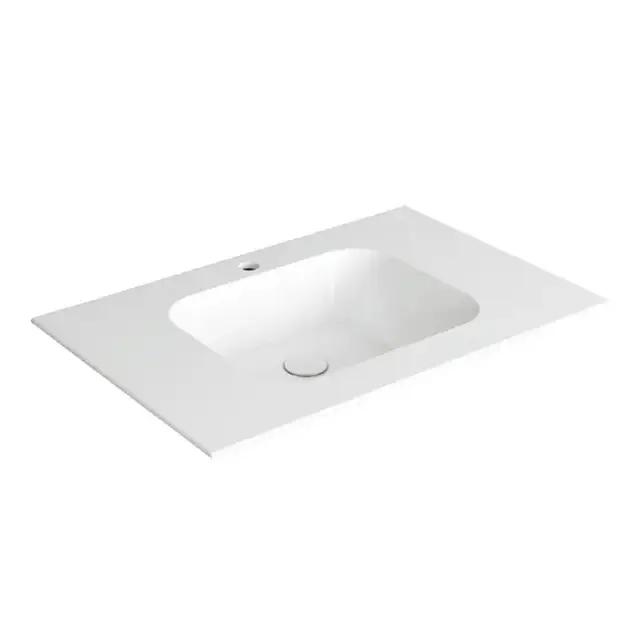 SIMAS WAVE Раковина на столешницу 80x50xh14,5 см, с 1 отв под смеситель,цвет белый