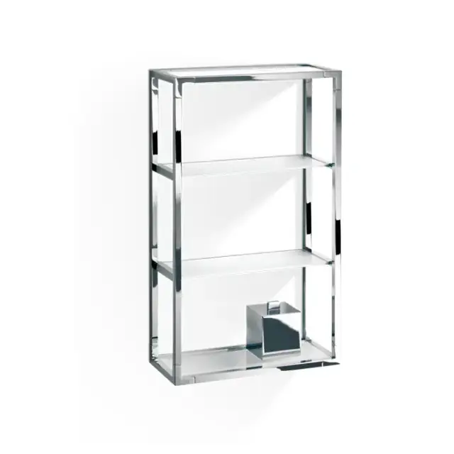 Decor Walther ET 6 Шкафчик открытый 35x15x60см, стекло сатинированное, подвесной, цвет: хром