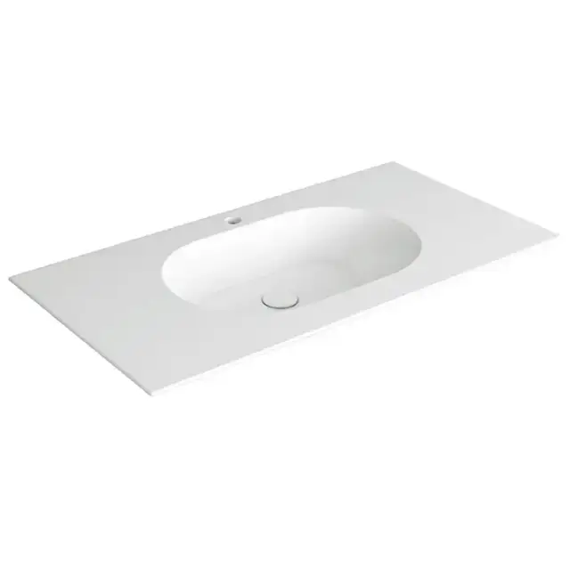 SIMAS WAVE Раковина на столешницу 100x50xh14.5 см, с 1 отв., цвет: белый