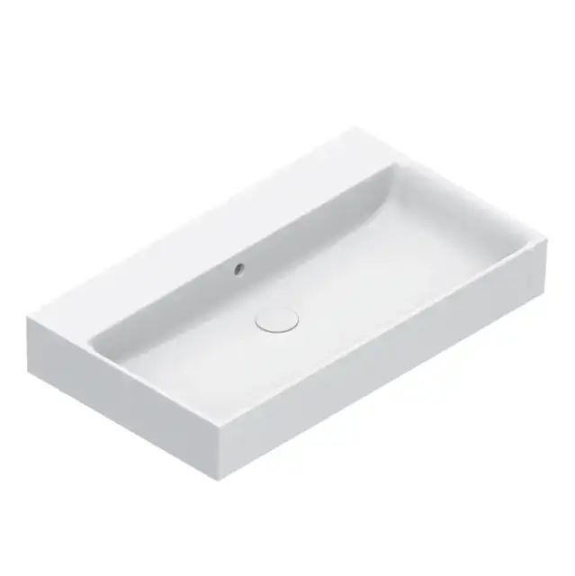 Catalano Premium Раковина 80х47см, подвесная, без отв., цвет: белый глянцевый