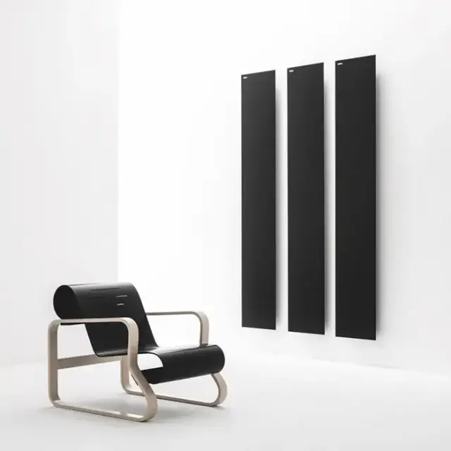 Antrax Tavoletta Полотенцесушитель электрический L80хH18см, Short fiх 7 см, цвет: черный матовый