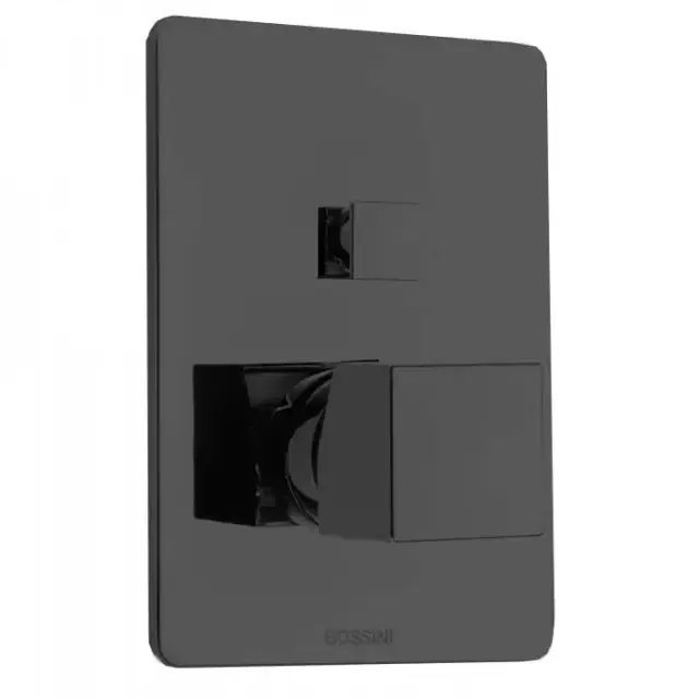 Bossini Cube Смеситель для душа, встраиваемый, 2 выхода , цвет: черный матовый